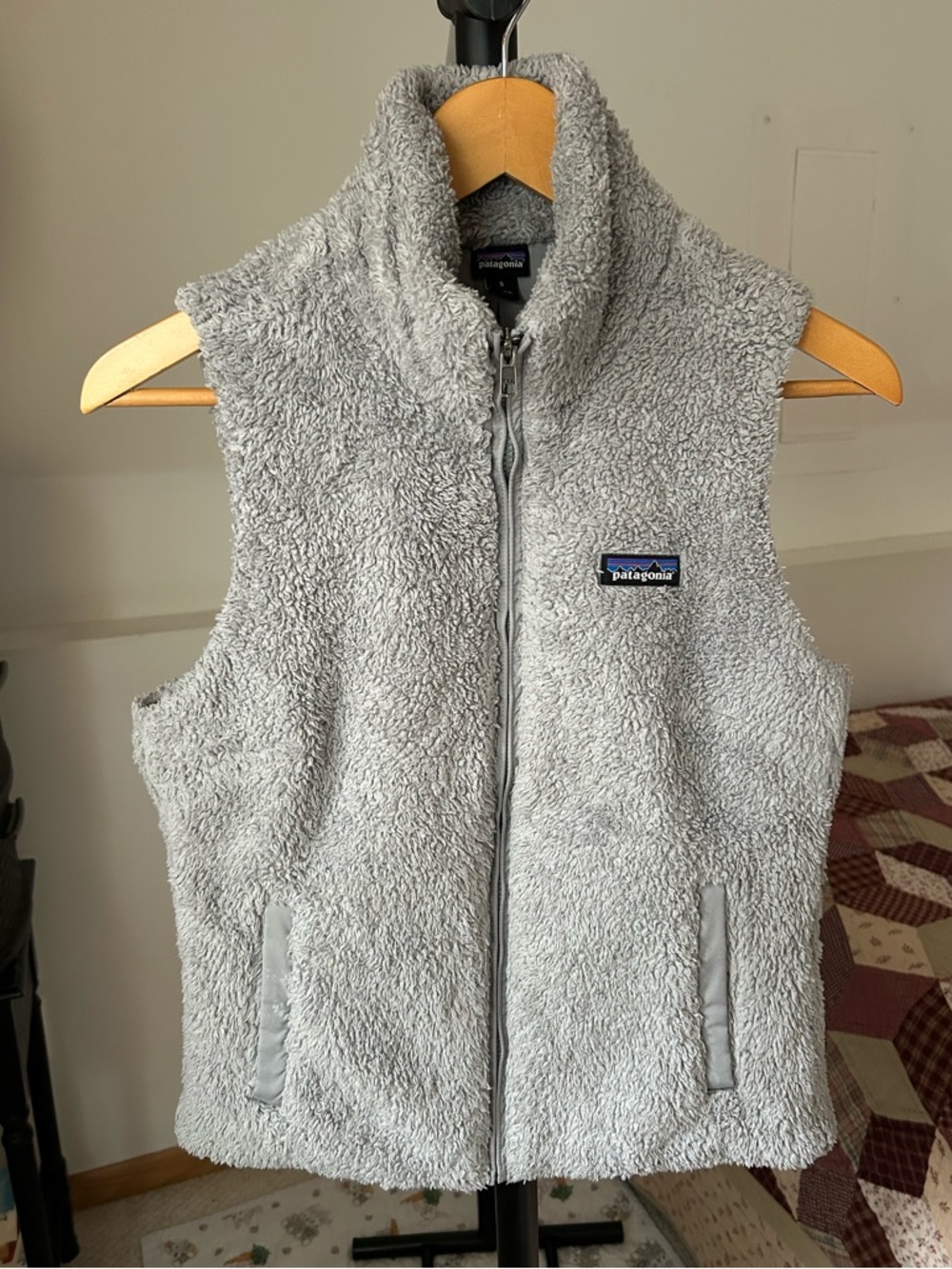 Patagonia Los Gatos Fleece Vest Gray Women’s Small